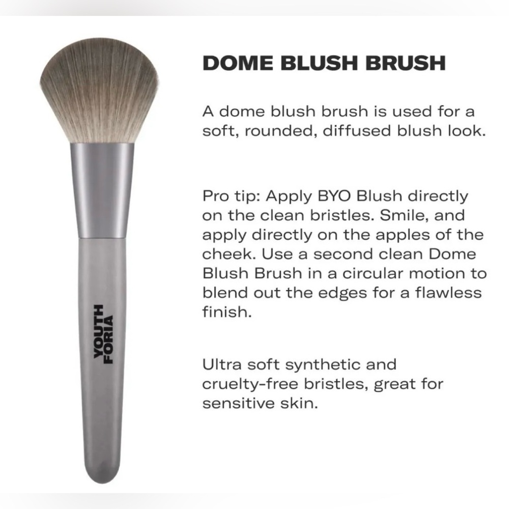 Youthforia - Dome Blush Brush | NIB - Trending Brand